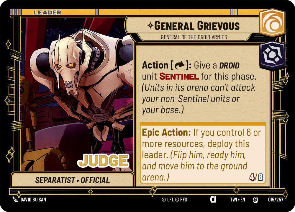 General Grievous - General of the Droid Armies (002/002) (Prerelease) (002/002) [Twilight of the Republic Promos] | Jomio and Rueliete's Cards and Comics