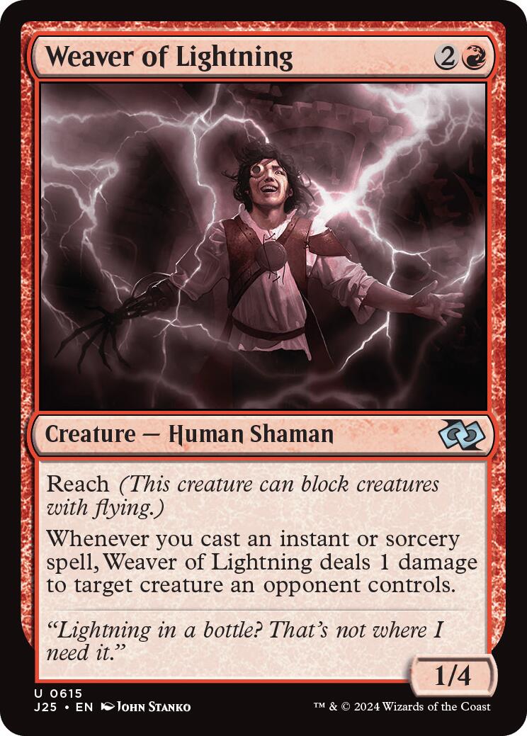 Weaver of Lightning [Foundations Jumpstart] | Jomio and Rueliete's Cards and Comics