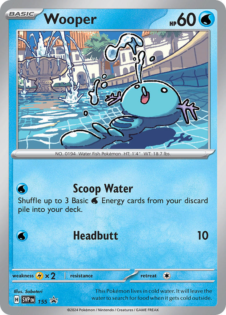 Wooper (155) [Scarlet & Violet: Black Star Promos] | Jomio and Rueliete's Cards and Comics
