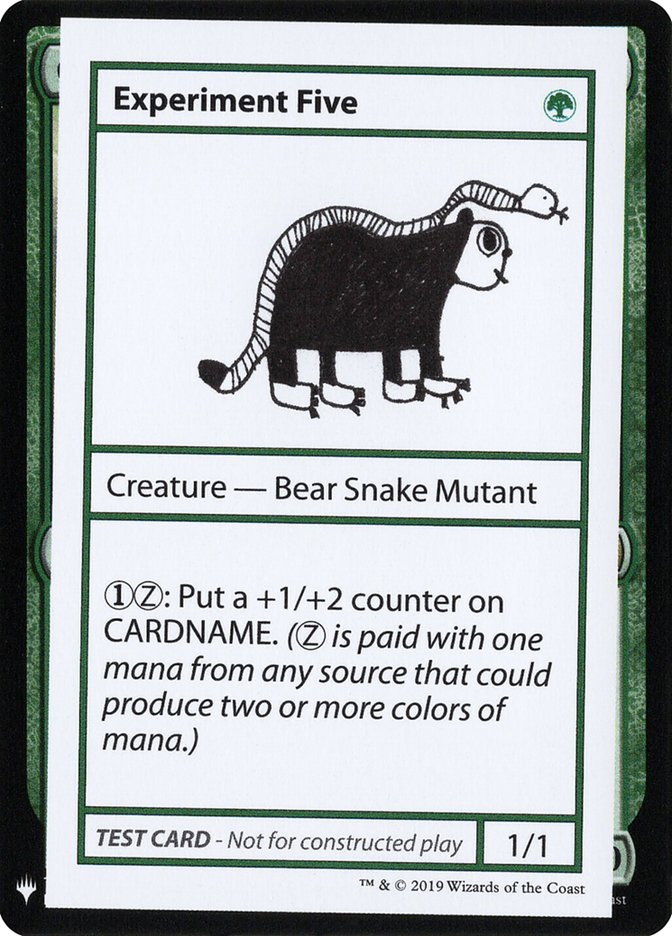 Experiment Five [Mystery Booster Playtest Cards] | Jomio and Rueliete's Cards and Comics