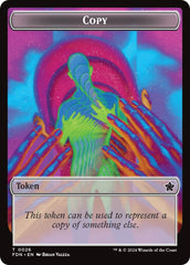 Copy // Human Double-Sided Token [Foundations Tokens] | Jomio and Rueliete's Cards and Comics