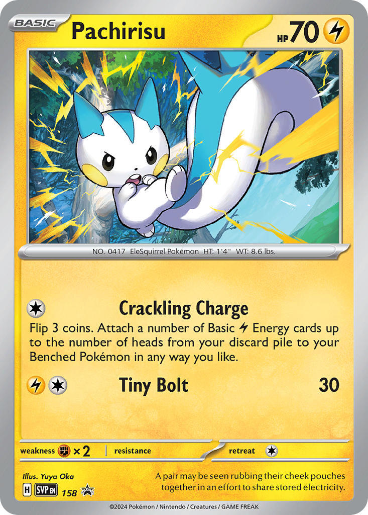 Pachirisu (158) [Scarlet & Violet: Black Star Promos] | Jomio and Rueliete's Cards and Comics