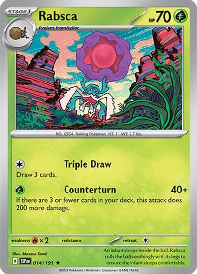 Rabsca (014/191) (Deck Exclusives) [Scarlet & Violet: Surging Sparks] | Jomio and Rueliete's Cards and Comics