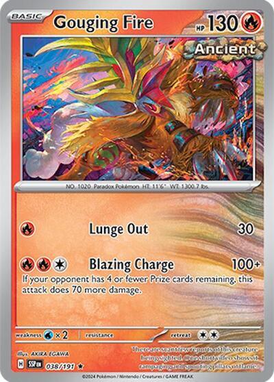 Gouging Fire (038/191) (Deck Exclusives) [Scarlet & Violet: Surging Sparks] | Jomio and Rueliete's Cards and Comics