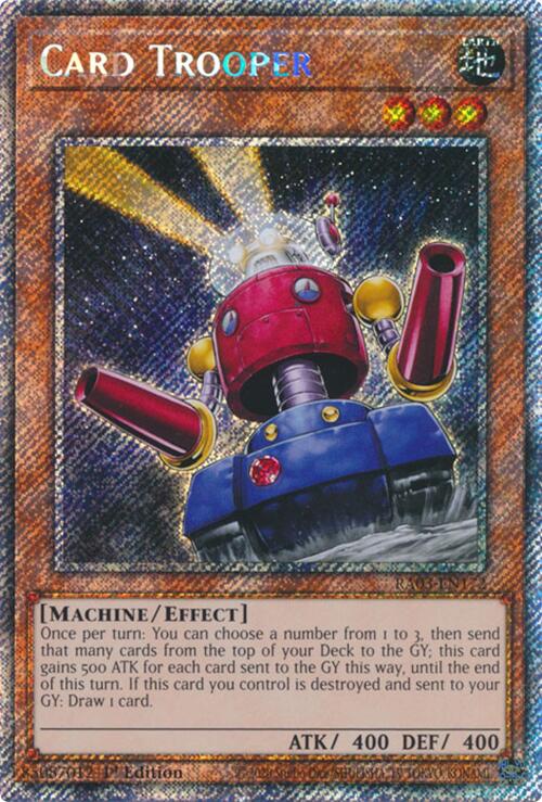 Card Trooper (Platinum Secret Rare) [RA03-EN172] Platinum Secret Rare | Jomio and Rueliete's Cards and Comics