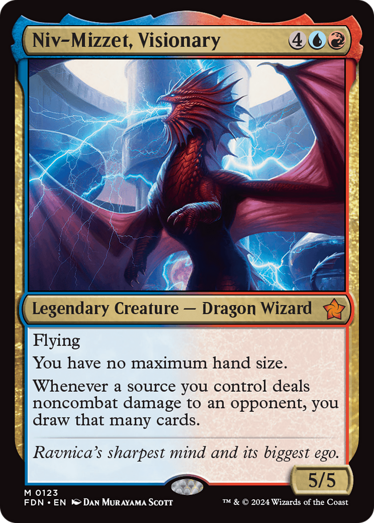 Niv-Mizzet, Visionary [Foundations] | Jomio and Rueliete's Cards and Comics