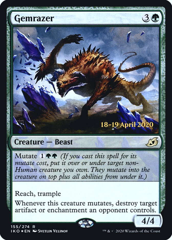 Gemrazer [Ikoria: Lair of Behemoths Prerelease Promos] | Jomio and Rueliete's Cards and Comics