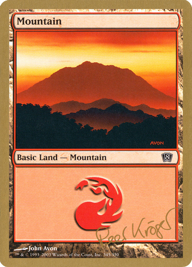 Mountain (pk345) (Peer Kroger) [World Championship Decks 2003] | Jomio and Rueliete's Cards and Comics