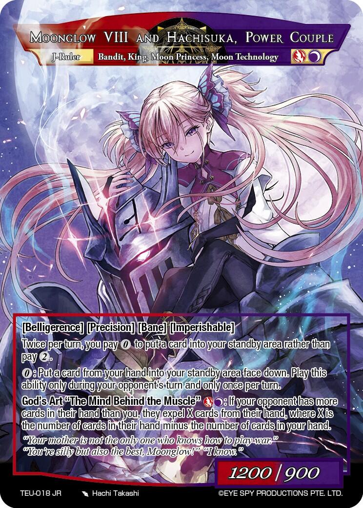 The King With No Throne, Moonglow VIII // Moonglow VIII And Hachisuka, Power Couple (TEU-018 JR) [Timeless Eclipse of the Underworld] | Jomio and Rueliete's Cards and Comics