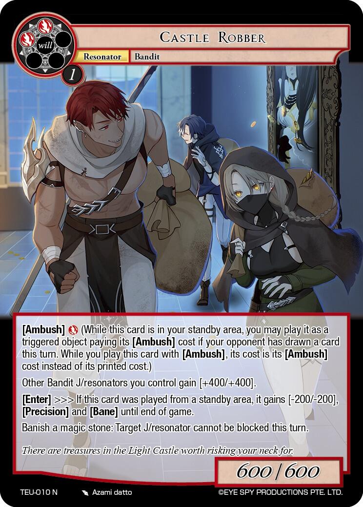 Castle Robber (TEU-010 N) [Timeless Eclipse of the Underworld] | Jomio and Rueliete's Cards and Comics