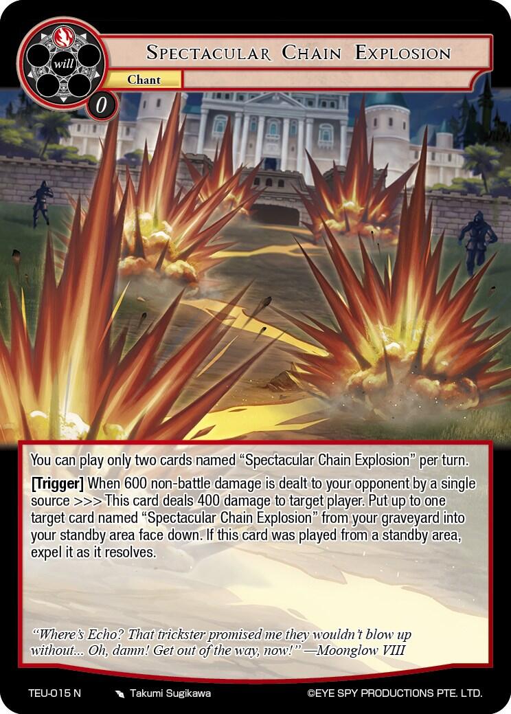 Spectacular Chain Explosion (TEU-015 N) [Timeless Eclipse of the Underworld] | Jomio and Rueliete's Cards and Comics