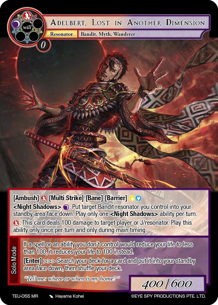Adelbert, Lost In Another Dimension (TEU-055 MR) [Timeless Eclipse of the Underworld] | Jomio and Rueliete's Cards and Comics