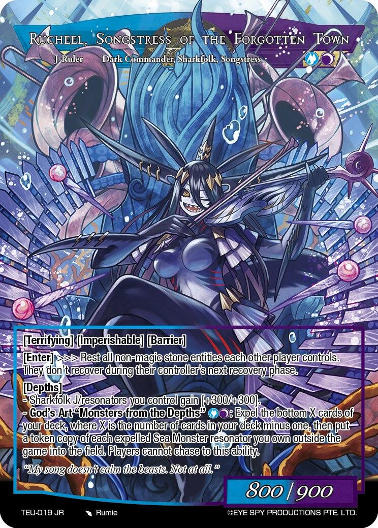 Advisor to the Underwater Federation, Rucheel // Rucheel, Songstress of the Forgotten Town (TEU-019 JR) [Timeless Eclipse of the Underworld] | Jomio and Rueliete's Cards and Comics