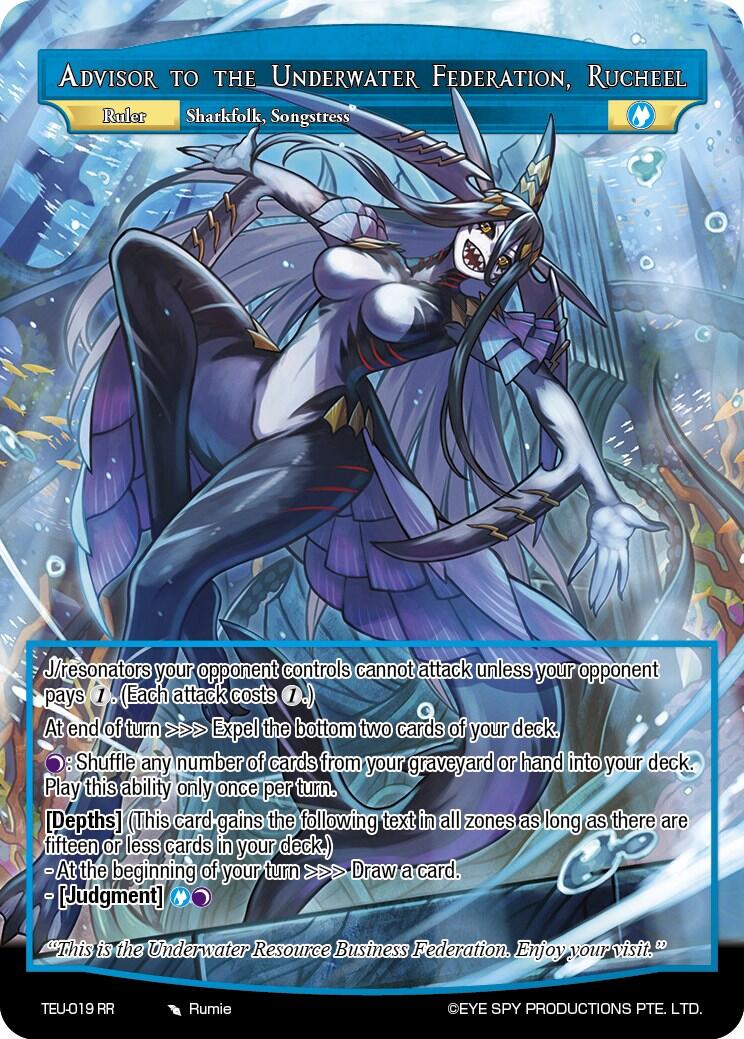 Advisor to the Underwater Federation, Rucheel // Rucheel, Songstress of the Forgotten Town (TEU-019 JR) [Timeless Eclipse of the Underworld] | Jomio and Rueliete's Cards and Comics