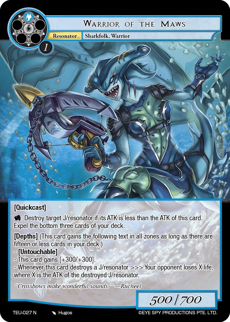 Warrior of the Maws (TEU-027 N) [Timeless Eclipse of the Underworld] | Jomio and Rueliete's Cards and Comics