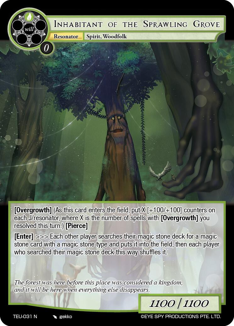 Inhabitant of the Sprawling Grove (TEU-031 N) [Timeless Eclipse of the Underworld] | Jomio and Rueliete's Cards and Comics