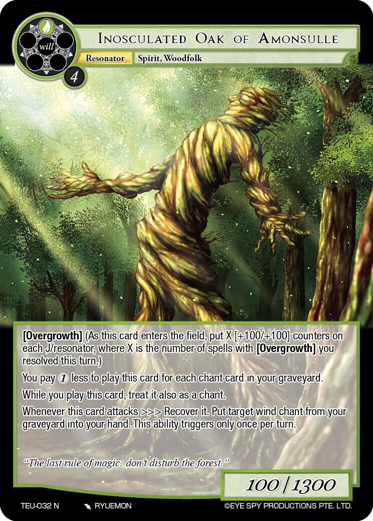 Inosculated Oak of Amonsulle (TEU-032 N) [Timeless Eclipse of the Underworld] | Jomio and Rueliete's Cards and Comics