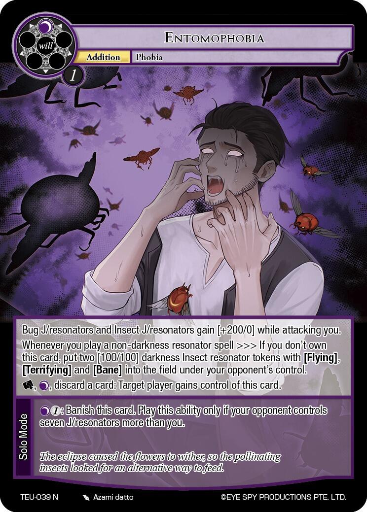 Entomophobia (TEU-039 N) [Timeless Eclipse of the Underworld] | Jomio and Rueliete's Cards and Comics