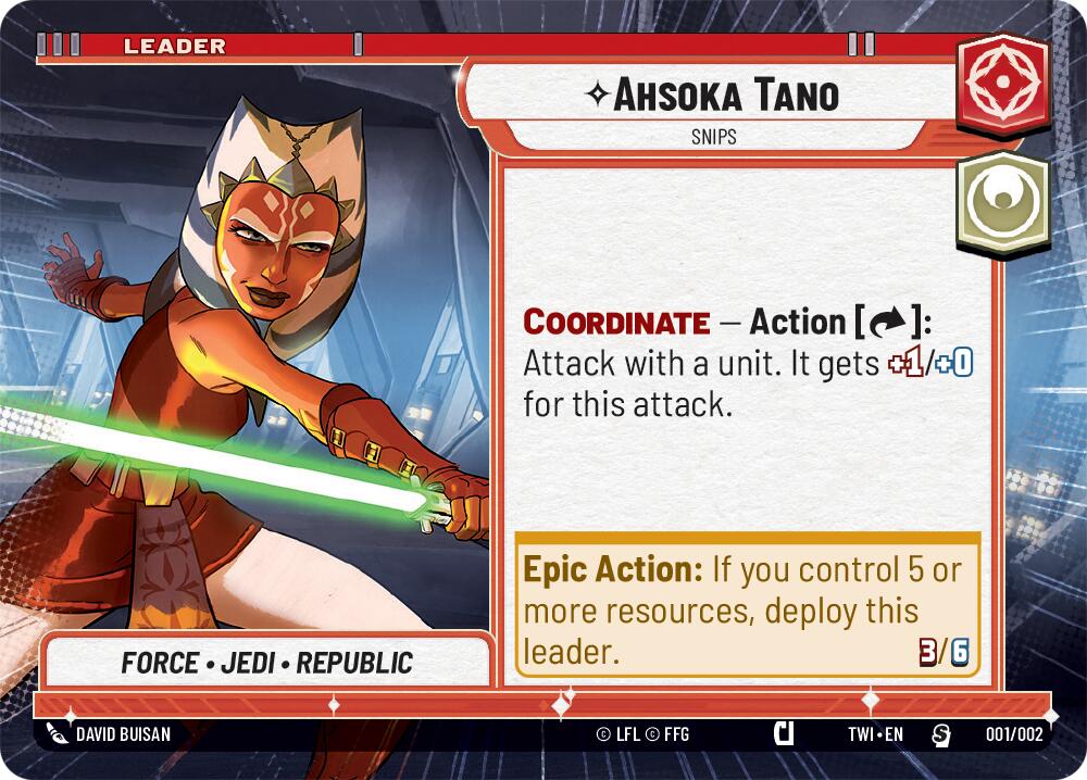 Ahsoka Tano - Snips (001/002) (Hyperspace) (Prerelease) (001/002) [Twilight of the Republic Promos] | Jomio and Rueliete's Cards and Comics