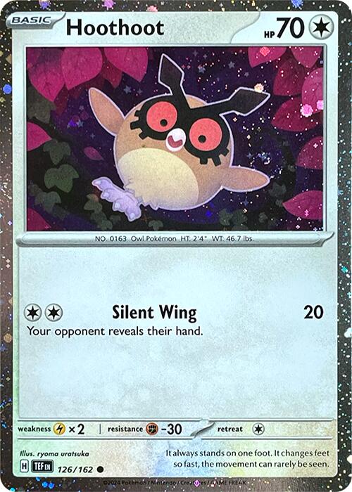 Hoothoot (126/162) (Cosmos Holo) [Scarlet & Violet: Black Star Promos] | Jomio and Rueliete's Cards and Comics