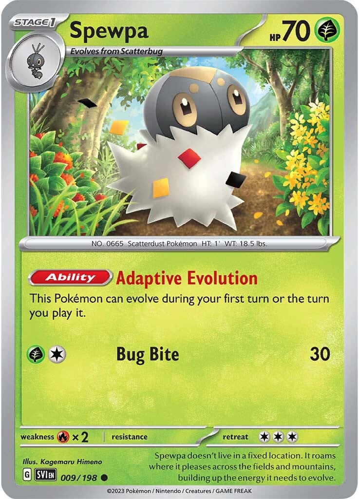 Spewpa (009/198) [Scarlet & Violet: Base Set] | Jomio and Rueliete's Cards and Comics