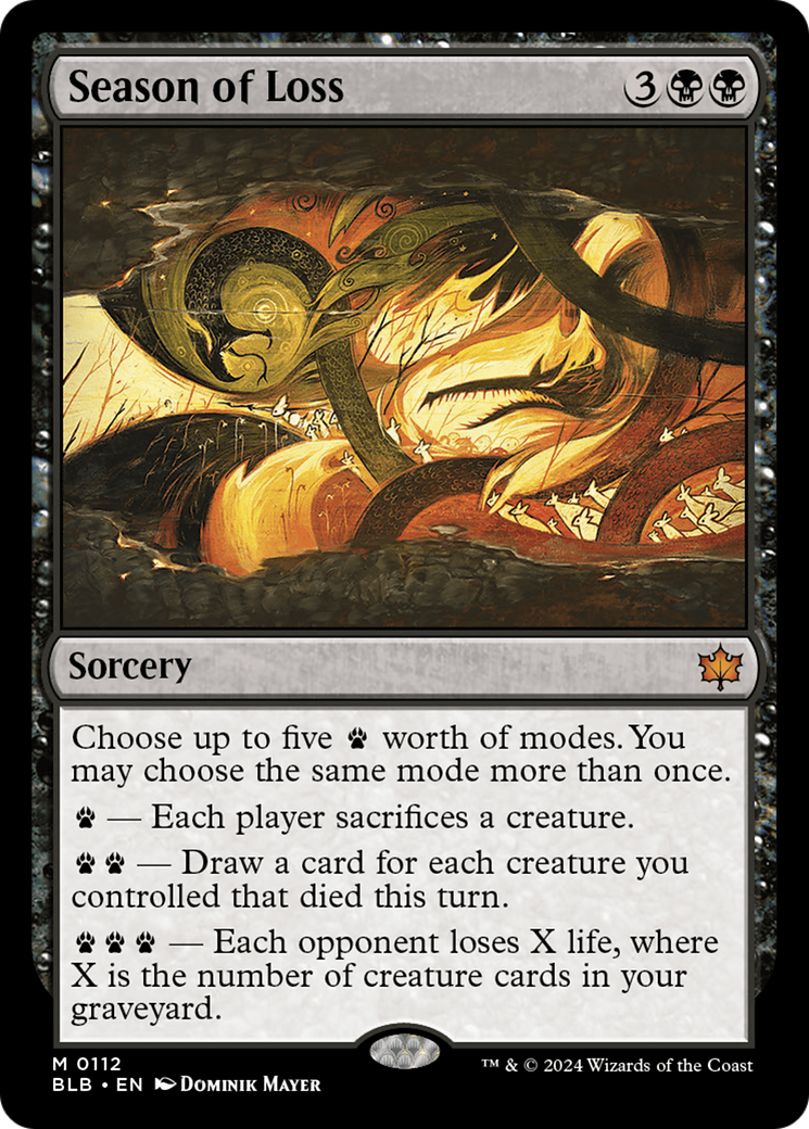 Season of Loss [Bloomburrow] | Jomio and Rueliete's Cards and Comics