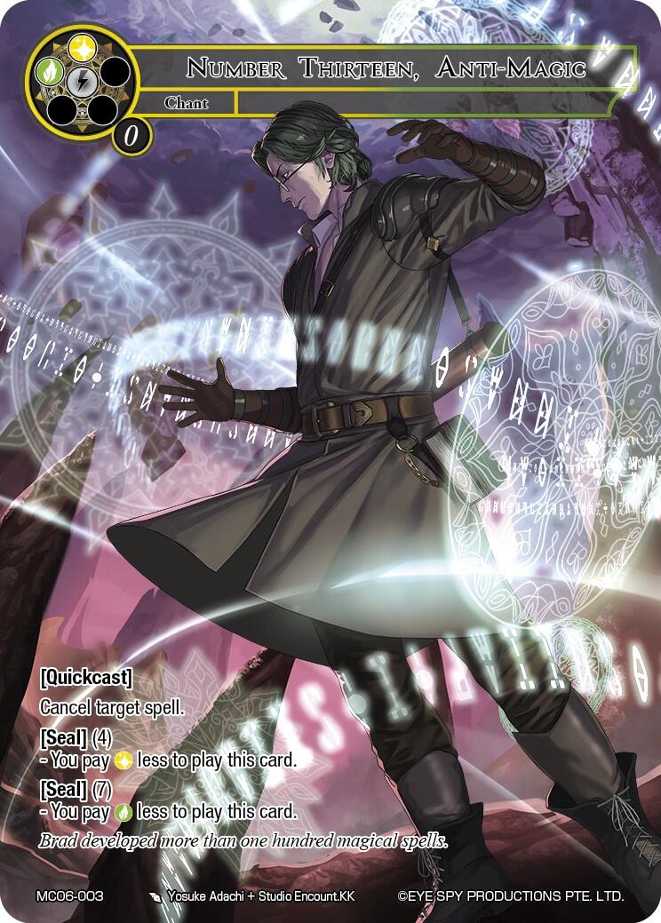 Number Thirteen, Anti-Magic (MC06-003) [Memoria Collection 06] | Jomio and Rueliete's Cards and Comics