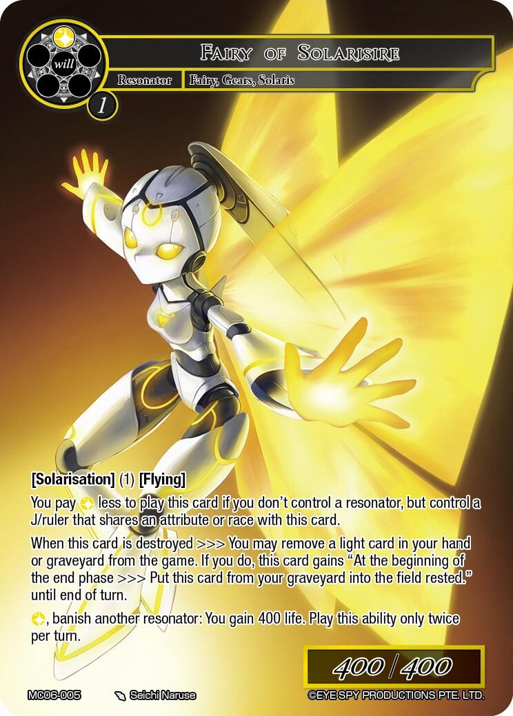 Fairy of Solarisire (MC06-005) [Memoria Collection 06] | Jomio and Rueliete's Cards and Comics
