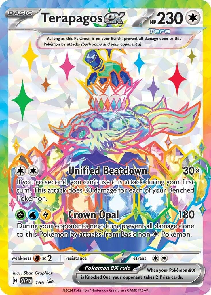 Terapagos ex (165) [Scarlet & Violet: Black Star Promos] | Jomio and Rueliete's Cards and Comics