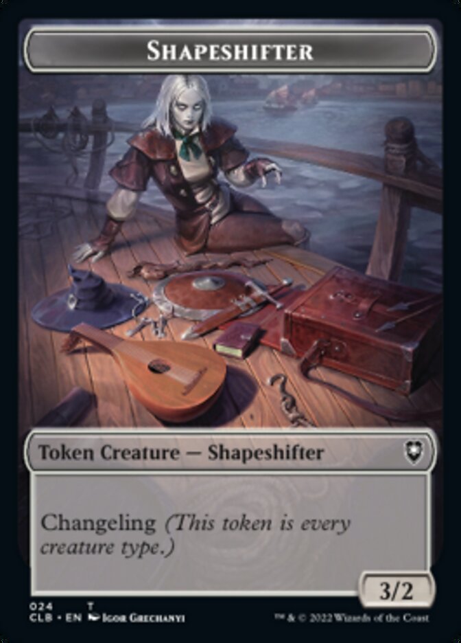 Shapeshifter (024) // Shapeshifter (028) Double-Sided Token [Commander Legends: Battle for Baldur's Gate Tokens] | Jomio and Rueliete's Cards and Comics