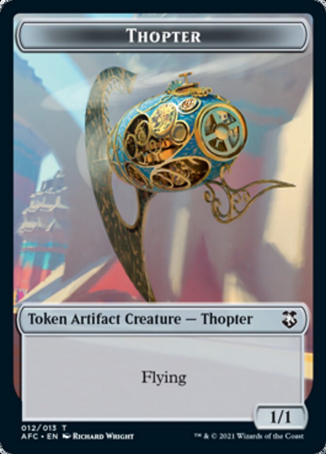 Thopter // Treasure Double-Sided Token [Dungeons & Dragons: Adventures in the Forgotten Realms Commander Tokens] | Jomio and Rueliete's Cards and Comics