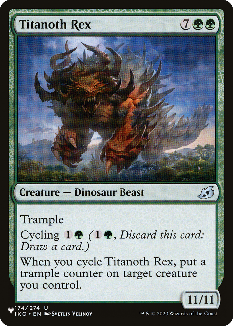 Titanoth Rex [The List] | Jomio and Rueliete's Cards and Comics