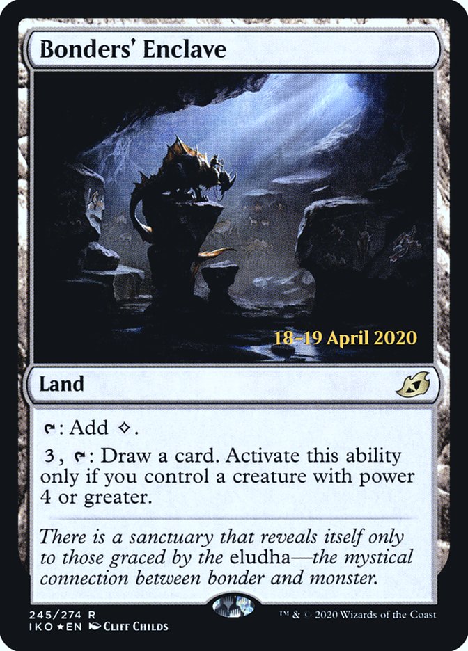 Bonders' Enclave [Ikoria: Lair of Behemoths Prerelease Promos] | Jomio and Rueliete's Cards and Comics