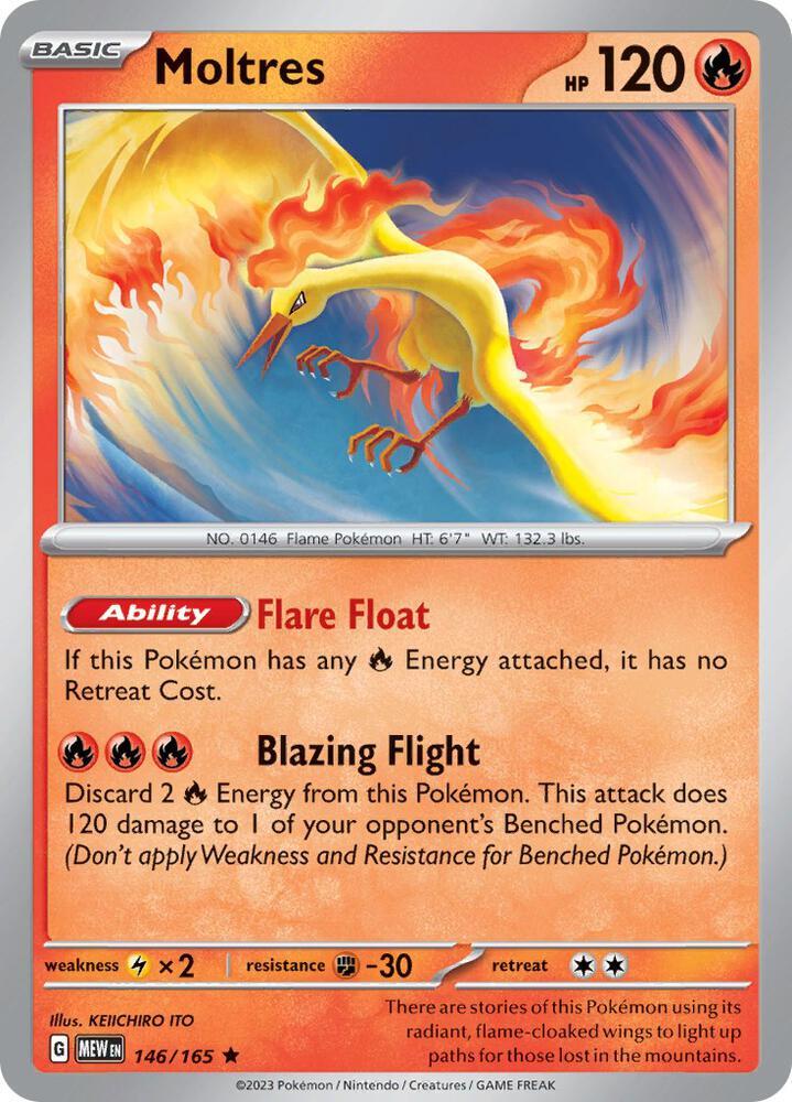 Moltres (146/165 - Deck Exclusives) [Scarlet & Violet 151] | Jomio and Rueliete's Cards and Comics
