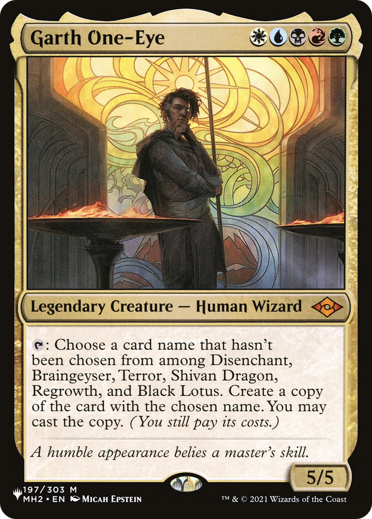 Garth One-Eye [The List] | Jomio and Rueliete's Cards and Comics