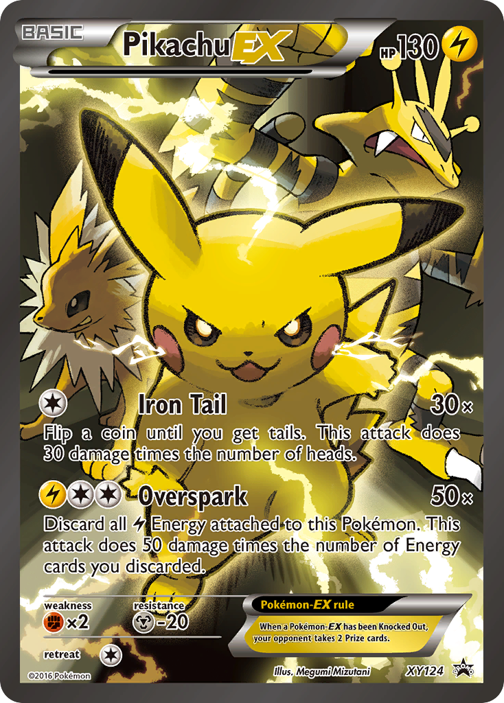 Pikachu EX (XY124) [XY: Black Star Promos] | Jomio and Rueliete's Cards and Comics