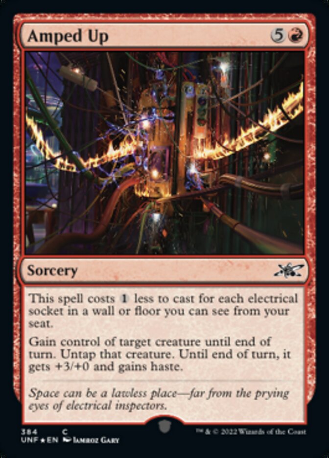 Amped Up (Galaxy Foil) [Unfinity] | Jomio and Rueliete's Cards and Comics