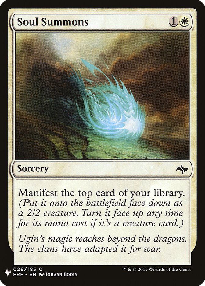 Soul Summons [Mystery Booster] | Jomio and Rueliete's Cards and Comics