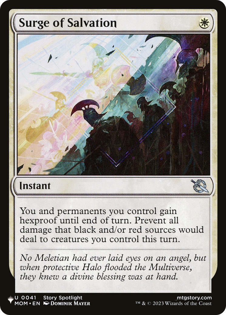 Surge of Salvation [The List] | Jomio and Rueliete's Cards and Comics