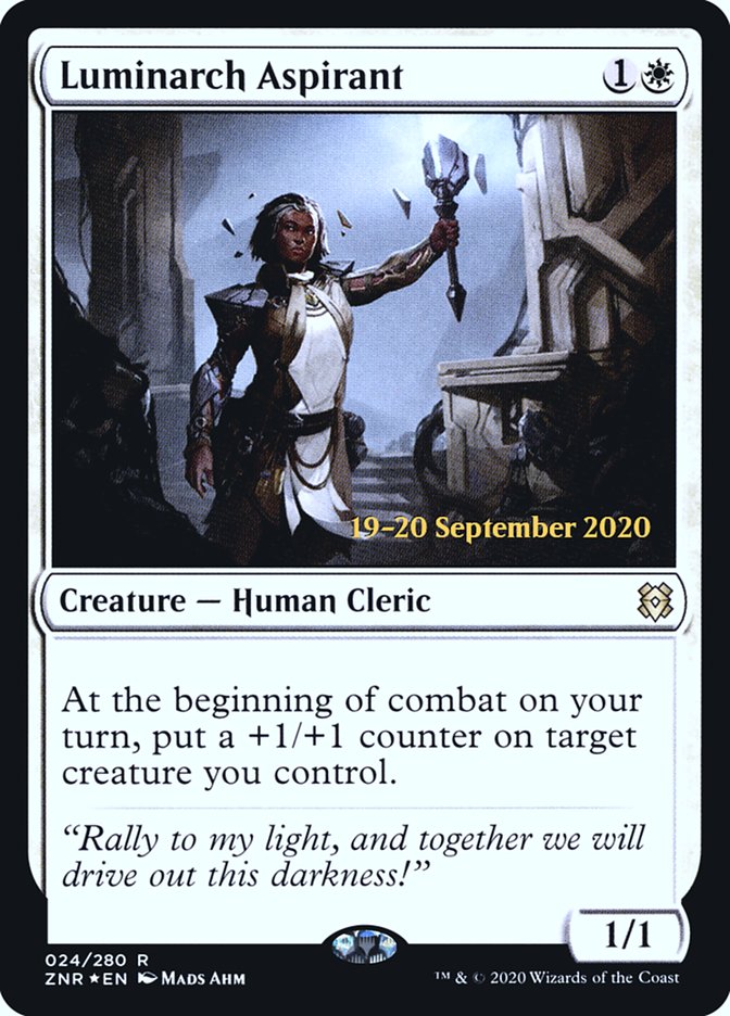 Luminarch Aspirant [Zendikar Rising Prerelease Promos] | Jomio and Rueliete's Cards and Comics