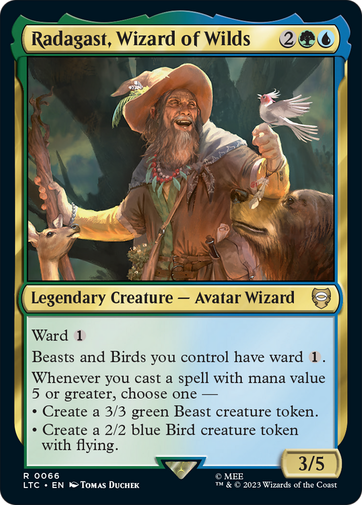 Radagast, Wizard of Wilds [The Lord of the Rings: Tales of Middle-Earth Commander] | Jomio and Rueliete's Cards and Comics