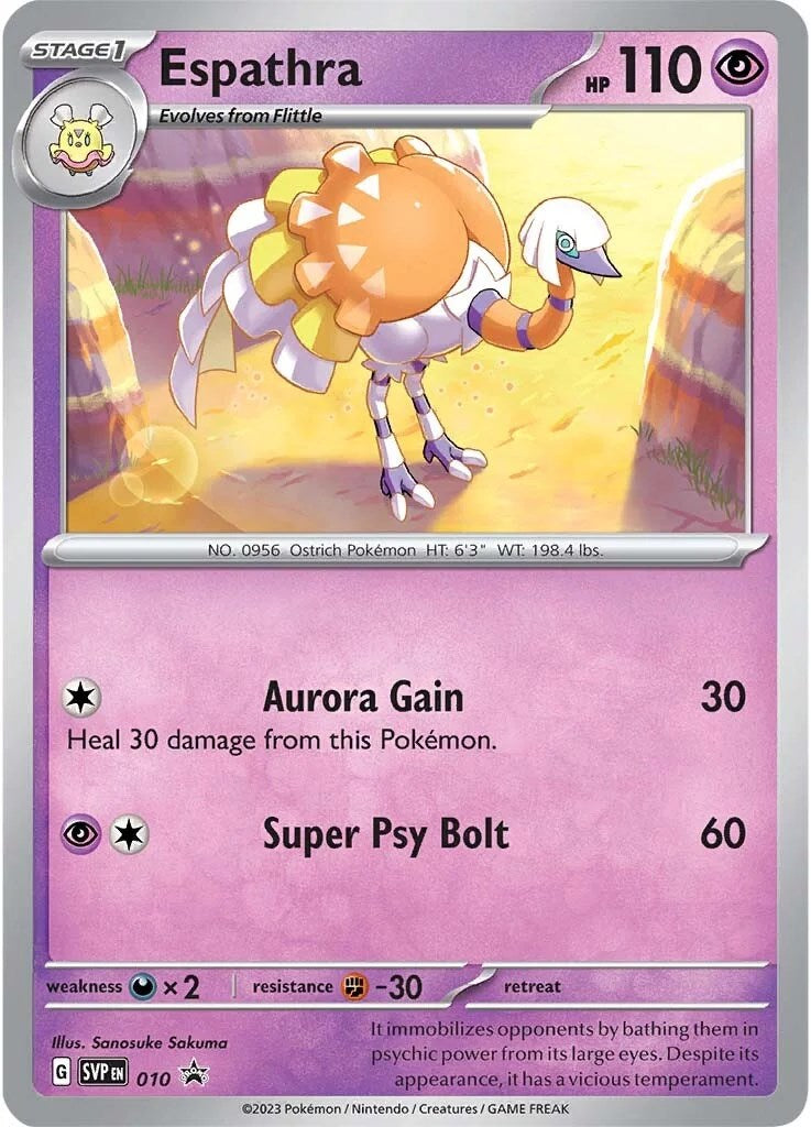 Espathra (010) [Scarlet & Violet: Black Star Promos] | Jomio and Rueliete's Cards and Comics