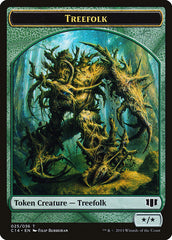 Treefolk // Wolf Double-Sided Token [Commander 2014 Tokens] | Jomio and Rueliete's Cards and Comics