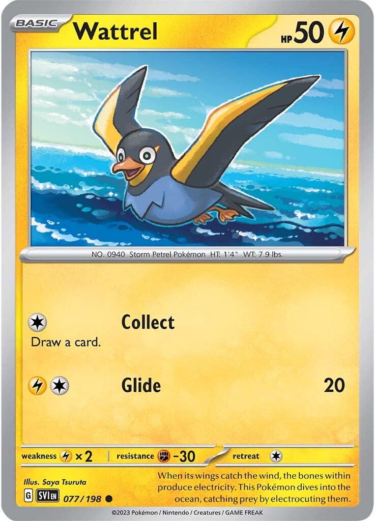 Wattrel (077/198) [Scarlet & Violet: Base Set] | Jomio and Rueliete's Cards and Comics