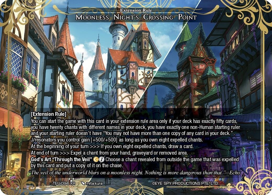Moonless Night's Crossing Point (TEU-094 XR) [Timeless Eclipse of the Underworld] | Jomio and Rueliete's Cards and Comics