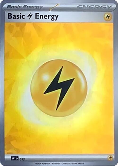 Basic Lightning Energy (012) (Cracked Ice Holo) [Scarlet & Violet: Stellar Crown] | Jomio and Rueliete's Cards and Comics