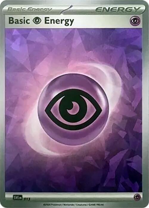 Basic Psychic Energy (013) (Cracked Ice Holo) [Scarlet & Violet: Stellar Crown] | Jomio and Rueliete's Cards and Comics