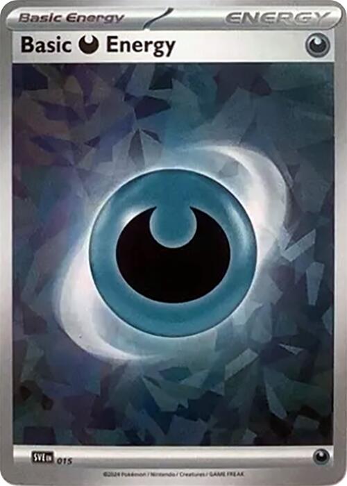 Basic Darkness Energy (015) (Cracked Ice Holo) [Scarlet & Violet: Stellar Crown] | Jomio and Rueliete's Cards and Comics