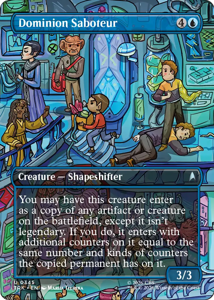 Dominion Saboteur (Borderless) [Star Trek] | Jomio and Rueliete's Cards and Comics