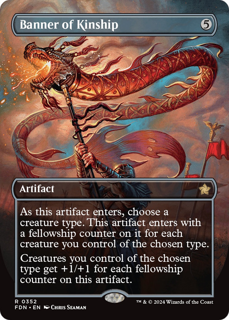 Banner of Kinship (Borderless) [Foundations] | Jomio and Rueliete's Cards and Comics